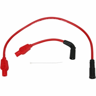 Taylor 8mm Custom-Coloured Spark Plug Wire Set In Red For 1999-2006 FLHT/FLHR/FLTR/FLHX W/ Carb (20233)
