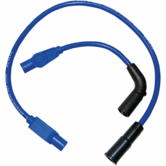 Taylor 8mm Custom-Coloured Spark Plug Wire Set In Blue For 1999-2006 FLHT/FLHR/FLTR/FLHX W/ Carb (20633)