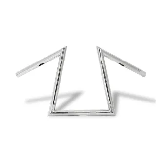 Highway Hawk Z-Bar Extreme Handlebar 12 Inch Rise in Chrome Finish (55-257)