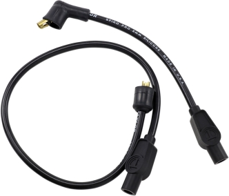 Taylor 8mm Custom-Coloured Spark Plug Wire Set In Black For 1980-1998 FLT, 1986-2003 XL (Excluding XL 1200S) Models (77033)