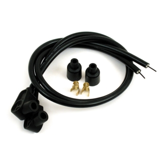 Taylor 8mm Custom-Coloured Spark Plug Wire Set In Black - Universal (76081)
