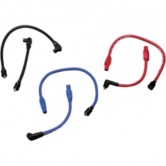 Taylor 10.4mm Custom-Coloured 409 Pro Race Wires Set In Blue For 1999-2008 FLT With Fuel Injection, 2004-2006 XL Models (40634)