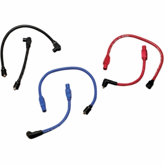 Taylor 10.4mm Custom-Coloured 409 Pro Race Wires Set In Red For 1984-1994 FXR With Center Coil Mount (49235)