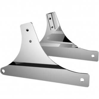 Drag Specialties Sissy Bar Side Brackets 8 3/4 Inch Bar Width in Chrome Finish For 2000-2017 Softail Models (50263730)