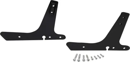 Drag Specialties Round Sissy Bar Side Plate 7-1/2 Inch Bar Width in Black Finish For 2004-2022 XL Models (50264820)