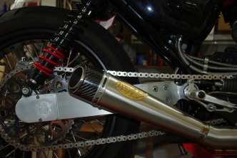 Hex Swingarm For Up To 200mm Tire in Billet Aluminium Natural Finish For 1986-2003 Sportster Models