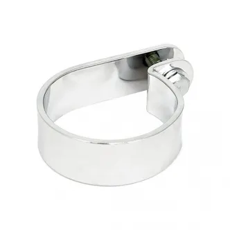 Paughco Muffler P-Clamp Short 2 1/2 Inch in Chrome Finish (ARM741999)