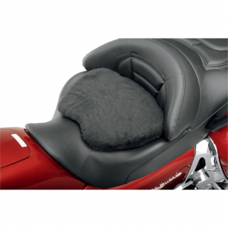 Saddlemen Solo Seat Pad Comfort Pad XL Front Fleece Saddlegel in Black Extra Large Front Size (201J)