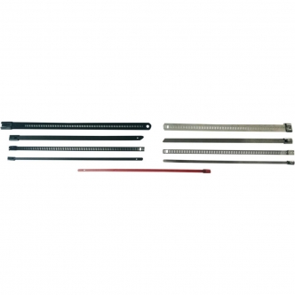 Cycle Performance Stainless Steel Tie Wraps 14 Inch 20 in a Pack in Red Finish (CPP/9075-20)