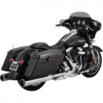 Vance & Hines Slip-on Raider Oversized 450 in Chrome Finish With Chrome Tips For Harley Davidson 1995-2016 Touring Motorcycles (16557)