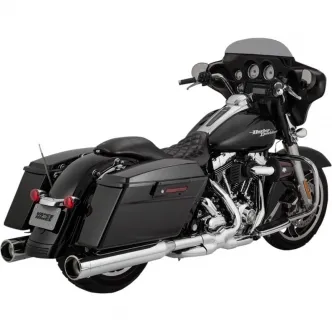 Vance & Hines Slip-on Raider Oversized 450 NON-PCX in Chrome Finish With Chrome Tips For Harley Davidson 1995-2016 Touring Motorcycles (16557)