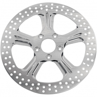 Performance Machine Brake Rotor Floating Rear In Wrath Chrome Finish 11.8 Inch For 2008-2023 FLTR/FLHT/FLHR/FLHX, H-D FL Trike Models (01331802WRASCH)