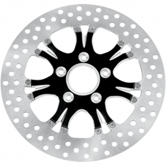 Performance Machine Brake Rotor Floating Rear in Paramount Platinum Cut Finish 11.8 Inch For 2008-2023 FLTR/FLHT/FLHR/FLHX, H-D FL Trike Models (01331802HEALBMP)