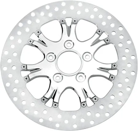 Performance Machine Brake Rotor Floating Rear in Paramount Chrome Finish 11.8 Inch For 2008-2026 Touring Models (01331802HEALSCH)