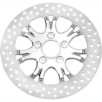 Performance Machine Brake Rotor Floating Rear in Paramount Chrome Finish 11.8 Inch For 2008-2023 FLTR/FLHT/FLHR/FLHX, H-D FL Trike Models (01331802HEALSCH)