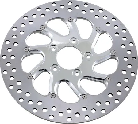 Performance Machine Brake Rotor Floating Front Right in Torque Chrome Finish 11.8 Inch For 2015-2026 Softail, 2014-2022 Sportster, 2008-2023 Touring & 2006-2017 Dyna (01331800TORRSCH)