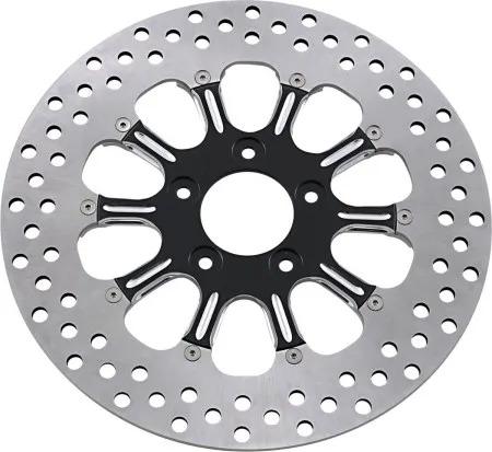 Performance Machine Brake Rotor Floating Front Left & Right in Revel Platinum Cut Finish 11.8 Inch For 2015-2026 Softail, 2014-2022 Sportster, 2008-2023 Touring & 2006-2017 Dyna (01331800RELSBMP)