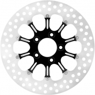 Performance Machine Brake Rotor Floating Rear in Revel Platinum Cut Finish 11.8 Inch For 2008-2023 FLTR/FLHT/FLHR/FLHX, H-D FL Trike Models (01331802RELSBMP)