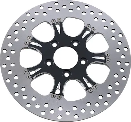 Performance Machine Brake Rotor Floating Rear in Virtue Platinum Cut Finish 11.8 Inch For 2008-2026 Touring Models (01331802VIRSBMP)