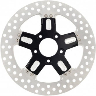 Performance Machine Brake Rotor Rear in Stainless Steel Formula Contrast Cut Finish 11.8 Inch For 2008-2023 FLTR/FLHT/FLHR/FLHX, H-D FL Trike Models (01331802FRMSBMP)