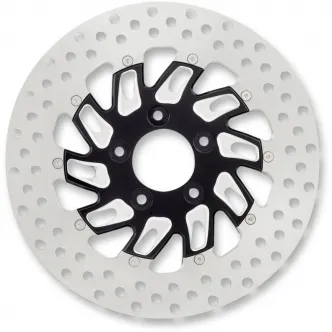 Performance Machine Brake Rotor Front Left in Supra Aluminum Platinum Cut Finish 11.8 Inch For 2014-2022 Sportster, 2008-2023 Touring, 2015-2024 Softail & 2006-2017 Dyna Models (01331800SUPLSBP)