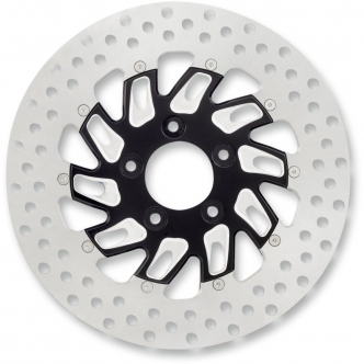 Performance Machine Brake Rotor Rear in Supra Aluminum Platinum Cut Finish 11.8 Inch For 2008-2023 FLTR/FLHT/FLHR/FLHX, H-D FL Trike Models (01331802SUPRSBP)