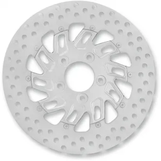 Performance Machine Brake Rotor Front Right in Supra Aluminum Chrome Finish 11.8 Inch For 2014-2022 Sportster, 2008-2023 Touring, 2015-2024 Softail & 2006-2017 Dyna Models (01331800SUPRSCH)