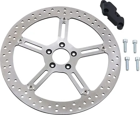 Arlen Ness Big Brake Rotor Kit For 15 Inch Left Side For 2006-2013 XL With 19 Inch or Larger Wheel Models (02-966)