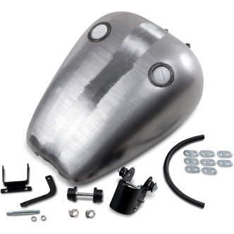 Drag Specialties Rubber Mount QuickBob Gas Tank 3,6 Gallon 1982-2003 XL Models Smooth-Top For Use With Screw-In Caps (011651-BX38)