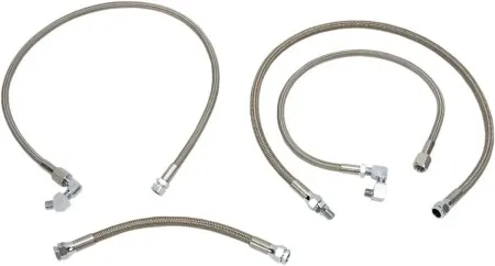 Drag Specialties Oil Line Kit in Stainless Steel Finish For 1991-1993 XL Models (4-line kit) (606008)