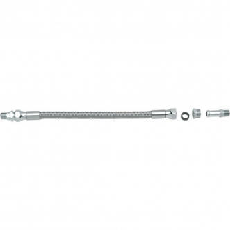 Drag Specialties Oil Line 9 Inch in Stainless Steel Finish (609)