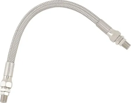 Drag Specialties Oil Line 10 Inch in Stainless Steel Finish (610)
