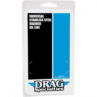 Drag Specialties Oil Line 13 Inch in Stainless Steel Finish (613)