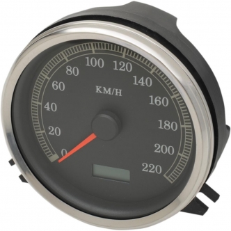 Drag Specialties Electronic KM/H Speedometer For 1994-2003 FLHR & 1996-2003 FXST/FLST/FXDWG (Except FXSTD) Models (2210-0344)