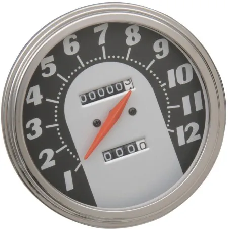 Drag Specialties FL Speedometer 2:1 62-67 Face For Custom Application With Front-Wheel-Drive Speedos (72767-BX33)