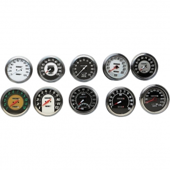Drag Specialties FL Speedometer 2:1 62-67 Face For Custom Application With Front-Wheel-Drive Speedos (72767-BX33)