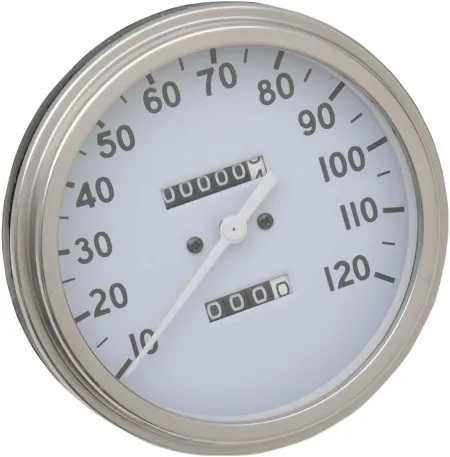 Drag Specialties FL Speedometer 2:1 36-40 Face For Custom Applications With Front-Wheel-Drive Speedos (72758M-BX33)