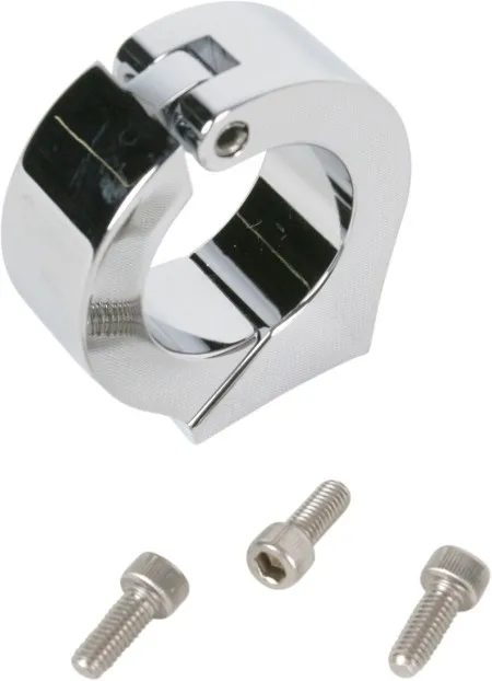 Dakota Digital Handlebar Clamp 3000 Series in Chrome Finish For 3-3/8 Inch Gauge Cup (BKT-3325)
