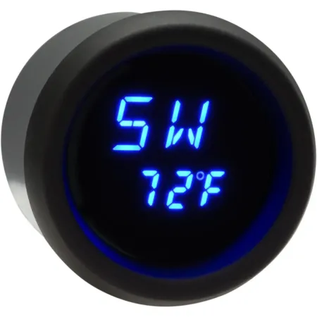 Dakota Digital 2-3/16 Inch Stand-Alone LED GPS Compasses With Blue LED in Black Finish For 1996-2013 FLHT/FLHX/FLTR Models (MCL-GPS17-K)