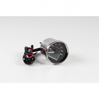 Koso Speedometer D55 GP-Style 0-160 KM/H ABE in Black Finish Panel With Blue Back Light (BB551B35)