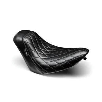 Le Pera Bare Bones Diamond Stitch Seat In Black For Harley Davidson 2006-2017 Softail Models With 200mm Tyre (LK-007DM)