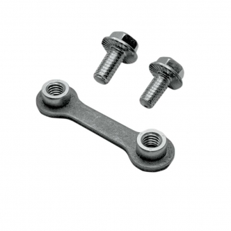 Vance & Hines Exhaust Dog Bone Nut Plate With 2 x Hex-Head Bolt 5/16-18 x 0.675 Chrome Finish (1 x 21989 & 2 x MPB122)