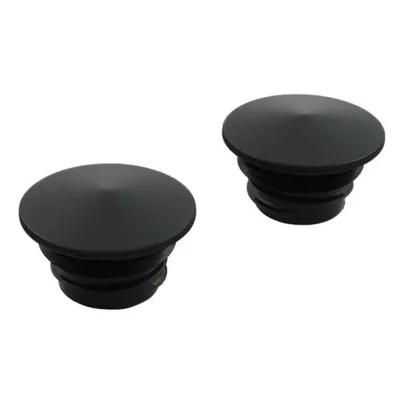 Doss Stainless Gas Cap Set With Pointed Design In Black Finish For 83-95 H-D Models (75-052)