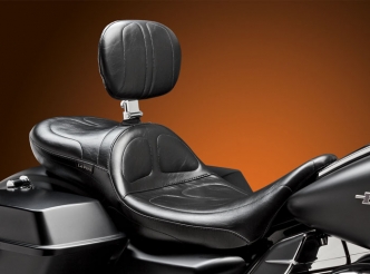 Le Pera Maverick Daddy Long Legs Seat With Driver Backrest For 2008-2023 Touring Models (LK-957DLBR)