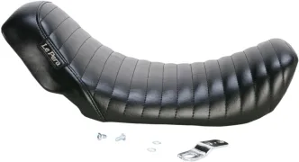 Le Pera Bare Bones Pleated Solo Seat in Black For 2006-2017 Dyna Models (LK-001PT)