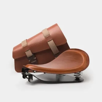 Darkstar Lone Rider & Explorer II Kit In Brown Leather For Harley Davidson Sportster (MSP 302 + MSP 102)