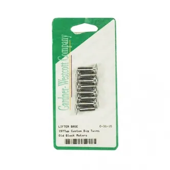 Gardner Westcott Tappet Block Mount Kit, Flat Head Allen For B.T. Conversion, 1936- Early 1976 Tappet Guides To Late 1976-1984 Cases (1/4 Inch -20 Thread) Models (C-31-35)