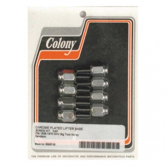 Colony Tappet Block Mount Kit, Cap Style in Chrome Finish For 1930- Early 1976 B.T. Models (ARM171989)
