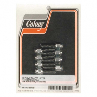 Colony Tappet Block Mount Kit, Cap Style in Chrome Finish For Late 1976-1999 B.T. (Excluding TC) Models (ARM271989)