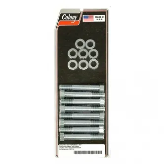 Colony Head Bolt Kit OEM Style Including Washers in ZInc Finish For 1957-1972 XL Models (8945-16-Z)